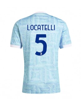 Muži Futbalové oblečenie Juventus Manuel Locatelli #5 2025-26 Krátky Rukáv - Preč Muži Futbalové oblečenie Juventus Manuel Locatelli #5 2025-26 Krátky Rukáv - Preč